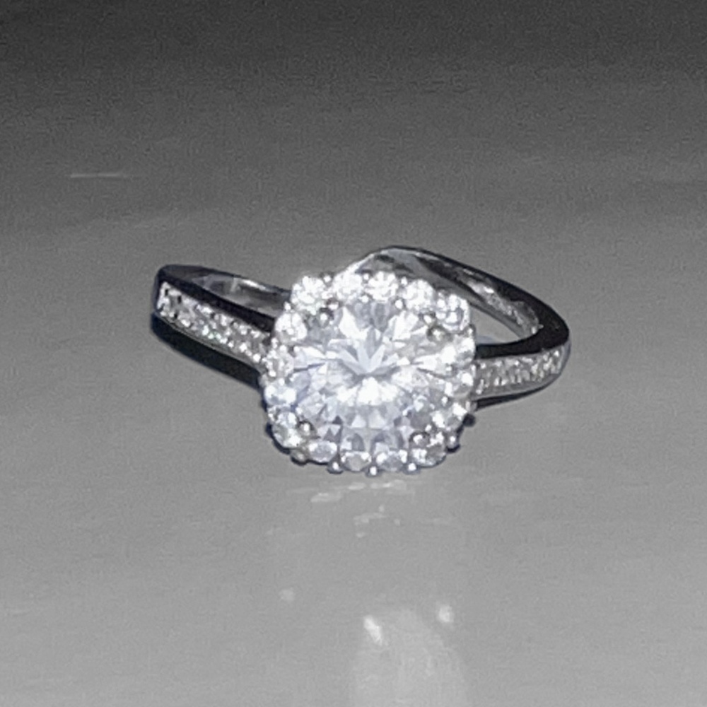 CZ "Engagement" Style Ring - Picture 1 of 7